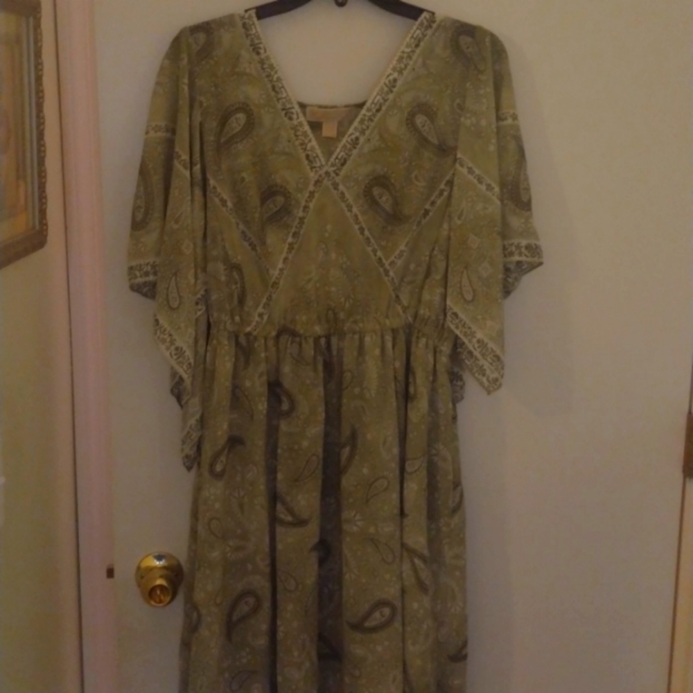 Sage bohemian Michael Kors Dress